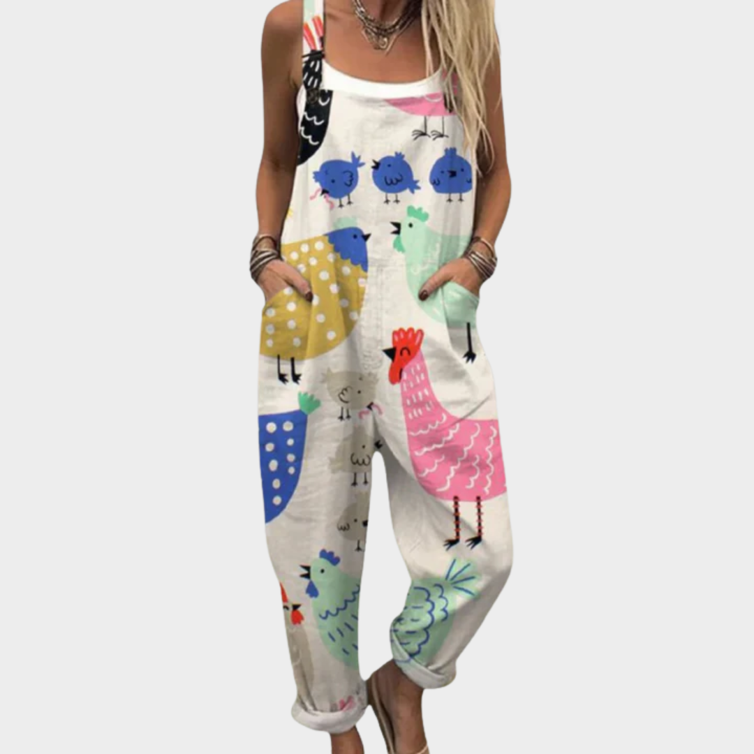 Dungaree Overalls – Unique Style with Field Birds