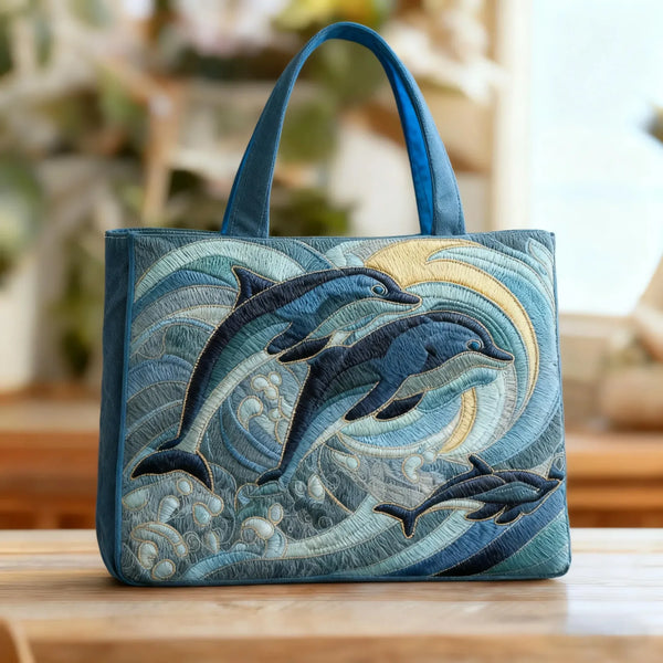 Dolphins | Oxford Fabric Tote Bag