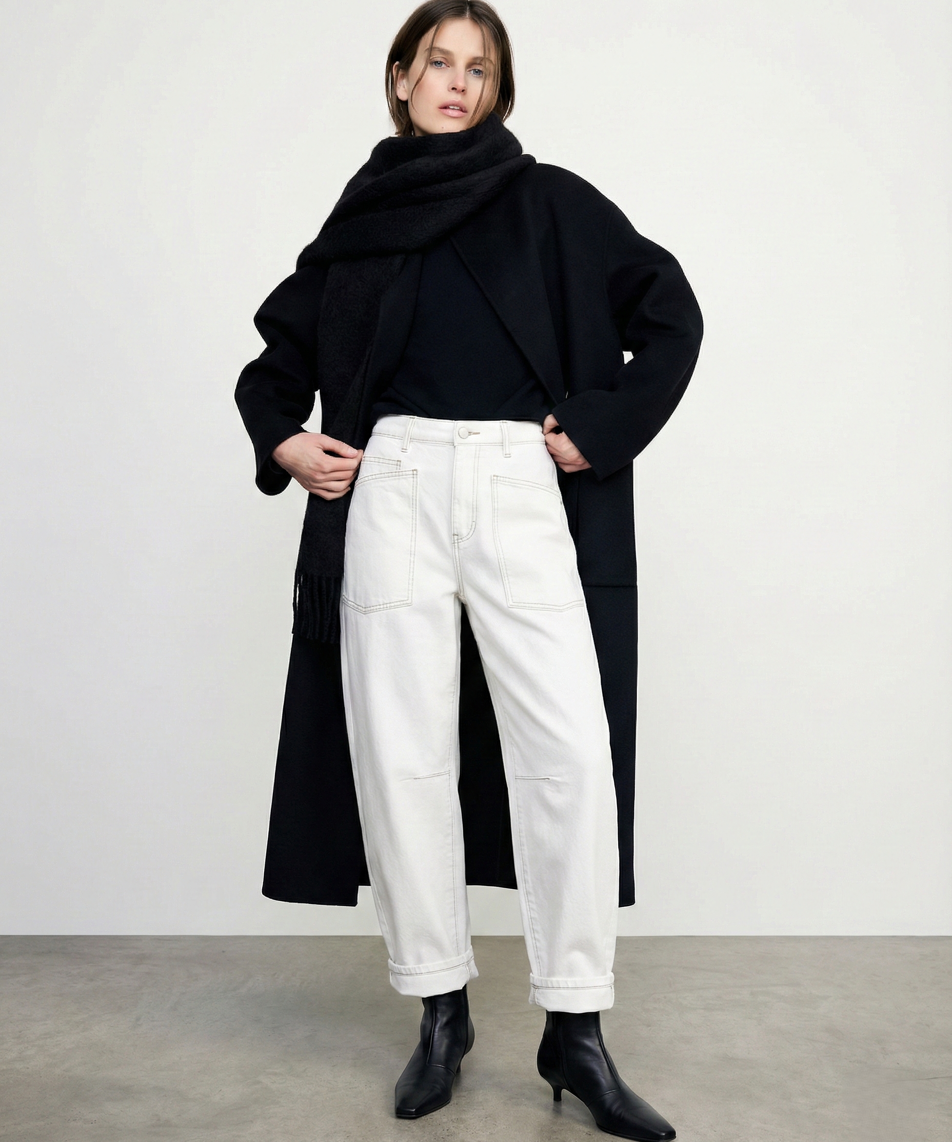 The Camden Structured Barrel Jean Denim