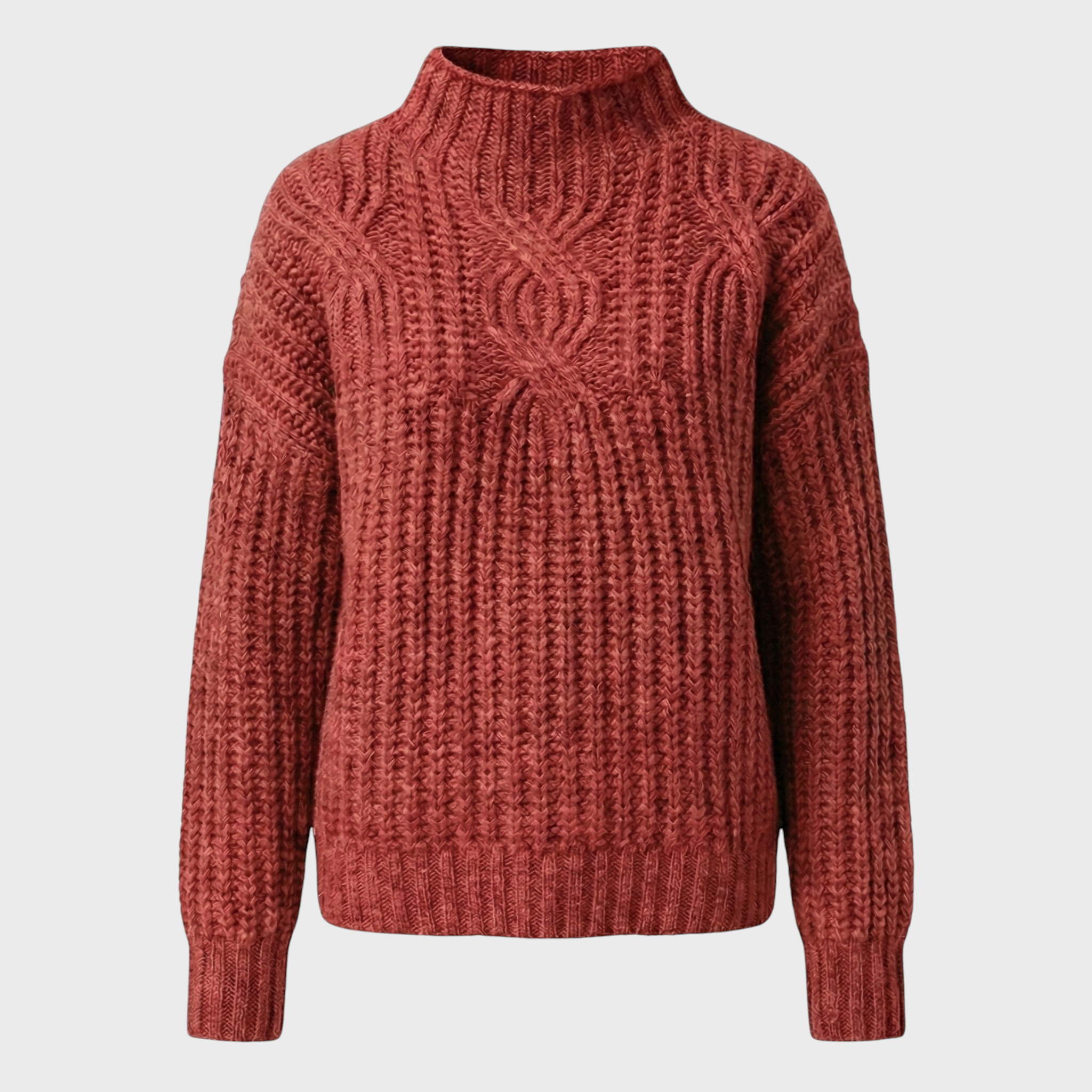 Aroa – Knitted Sweater with Turtleneck