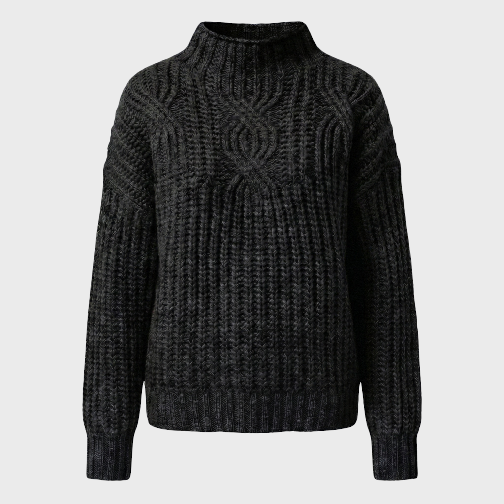 Aroa – Knitted Sweater with Turtleneck