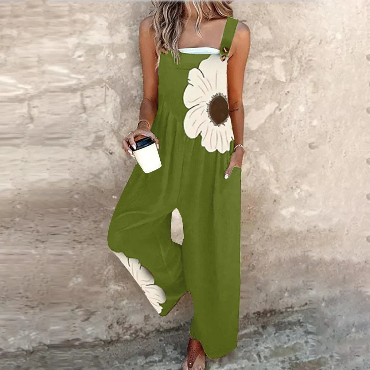 Dungaree Jumpsuits – Relaxed Style with Black Pattern