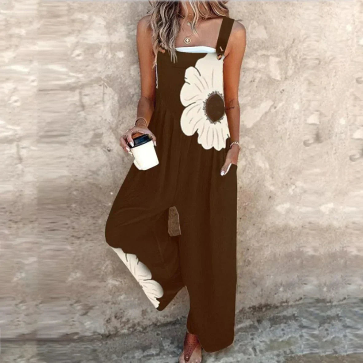 Dungaree Jumpsuits – Relaxed Style with Black Pattern
