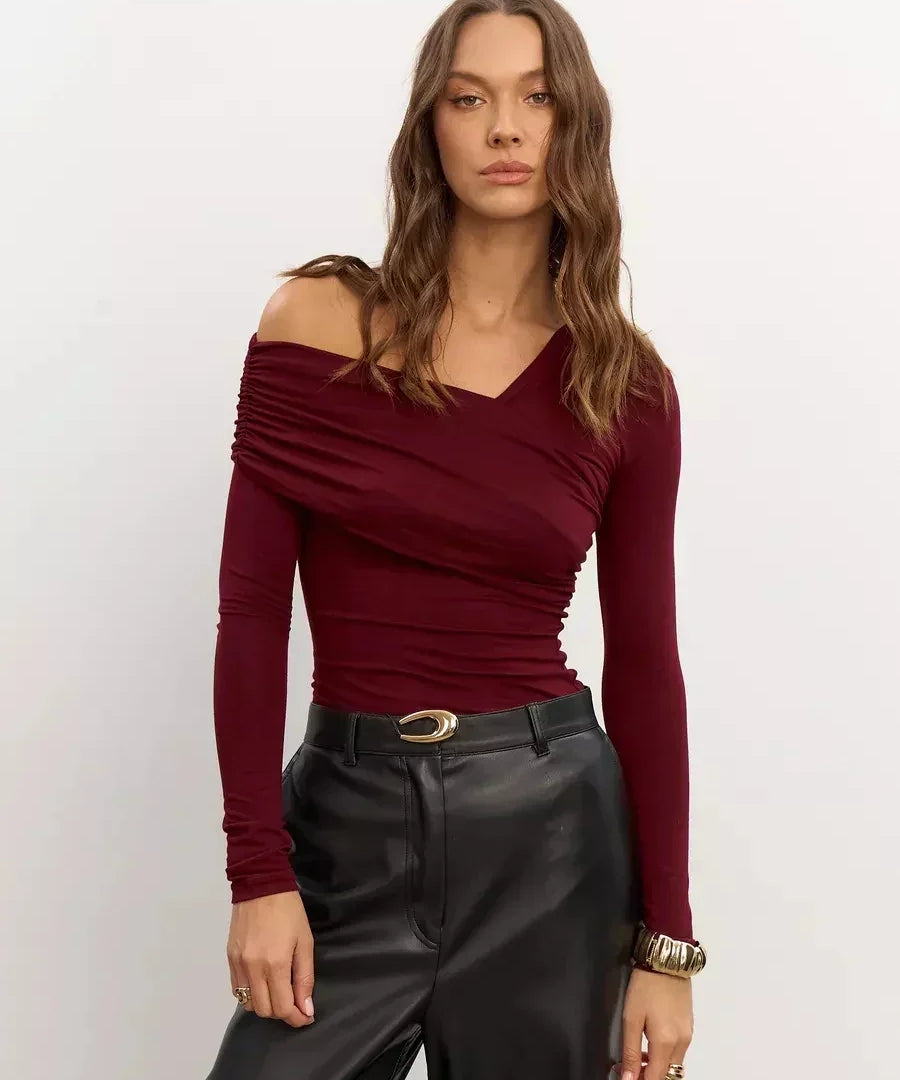 Clara Monroe One-Shoulder Top