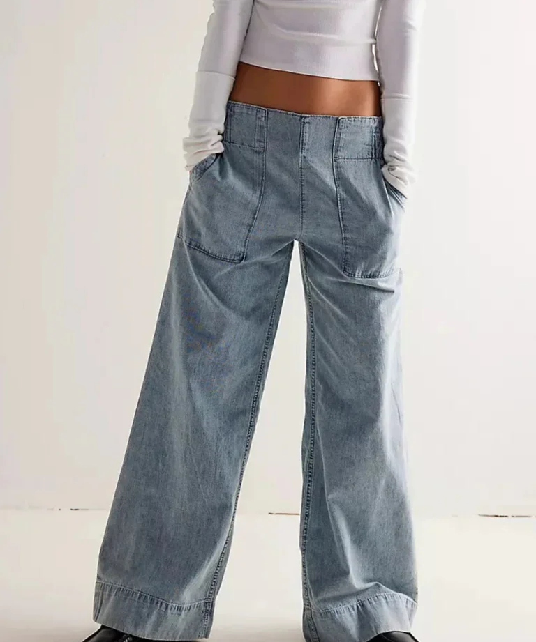 Audrey Wide-Leg Denim Jeans