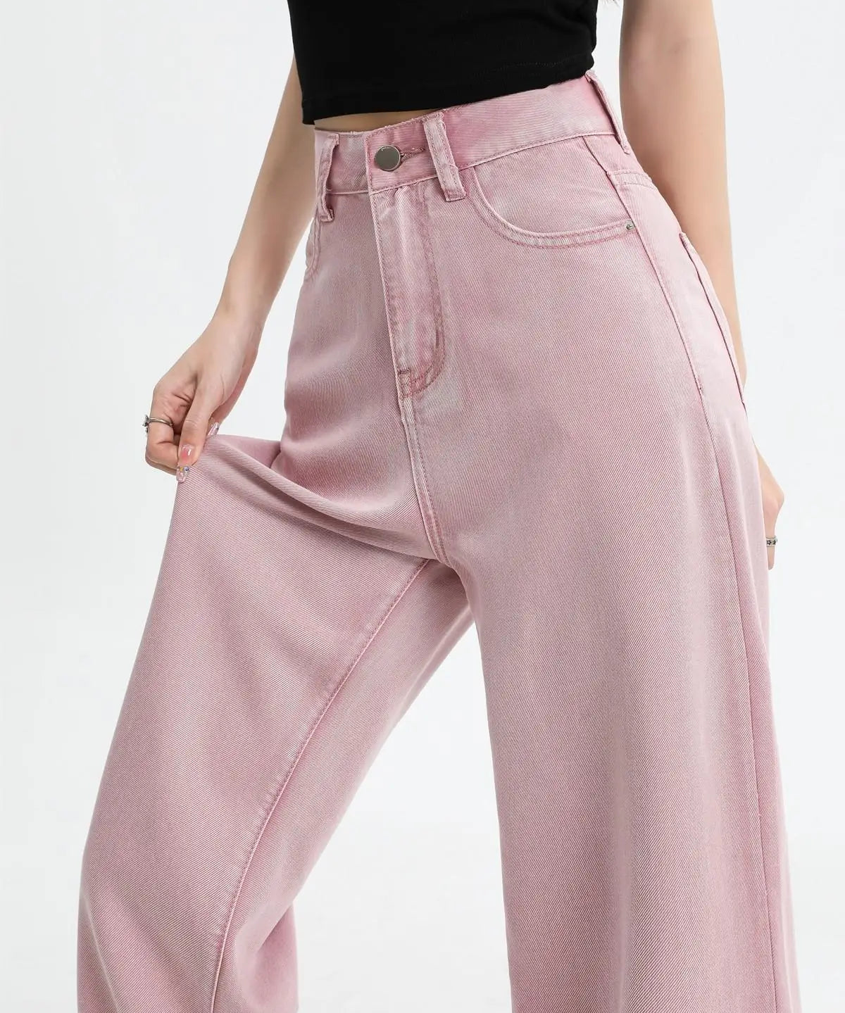 Cecile Auclair Pink Denim Jeans