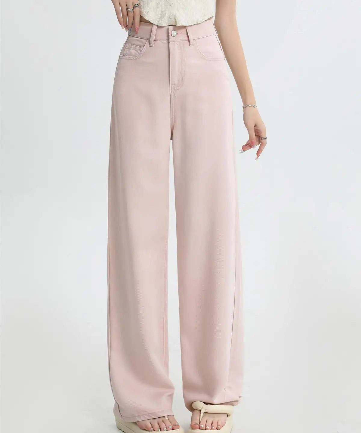Cecile Auclair Pink Denim Jeans