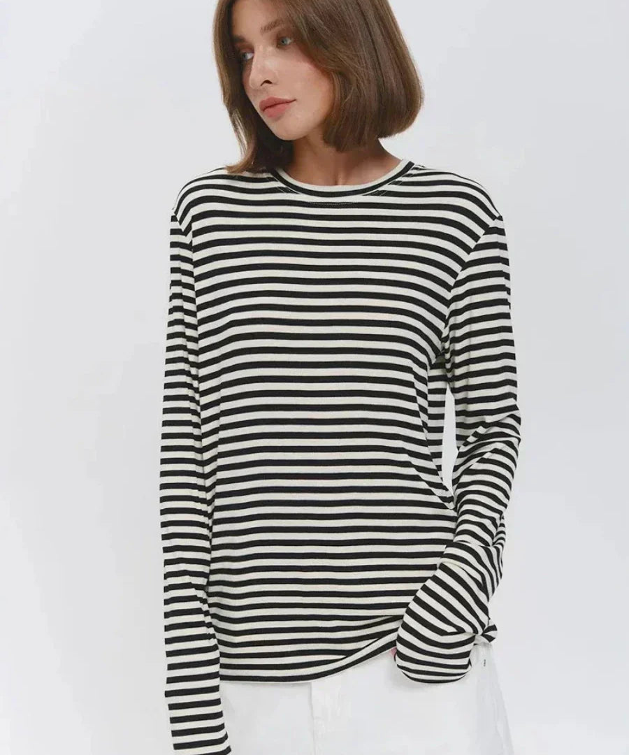 Linden Stripe Top with Long Sleeves