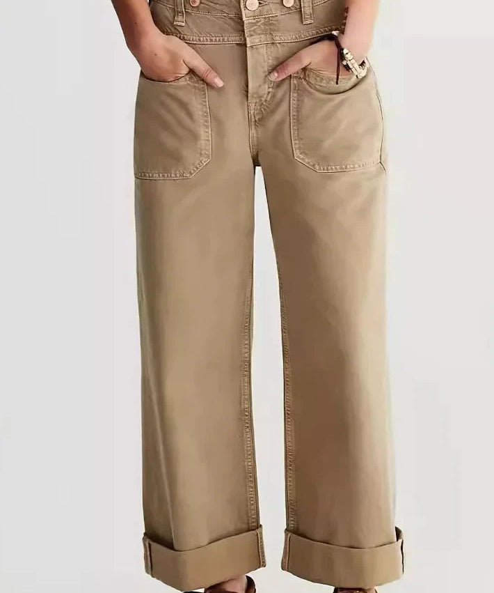 Candace High-Waist Wide-Leg Denims