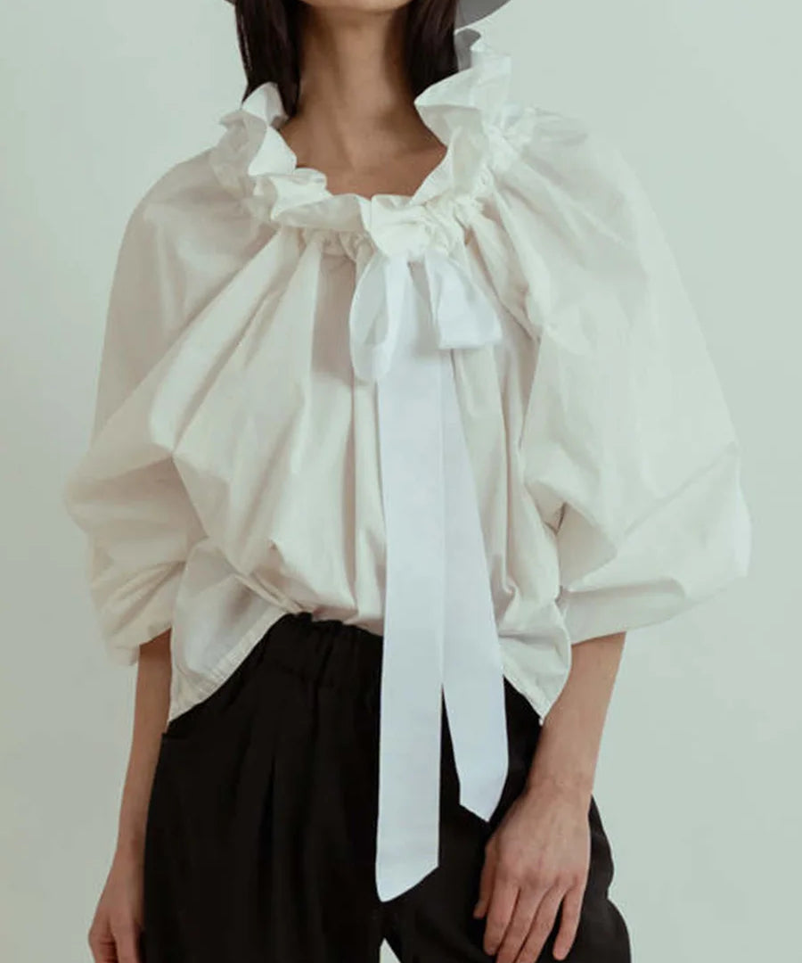Bellarine Puffed Cotton Blouse