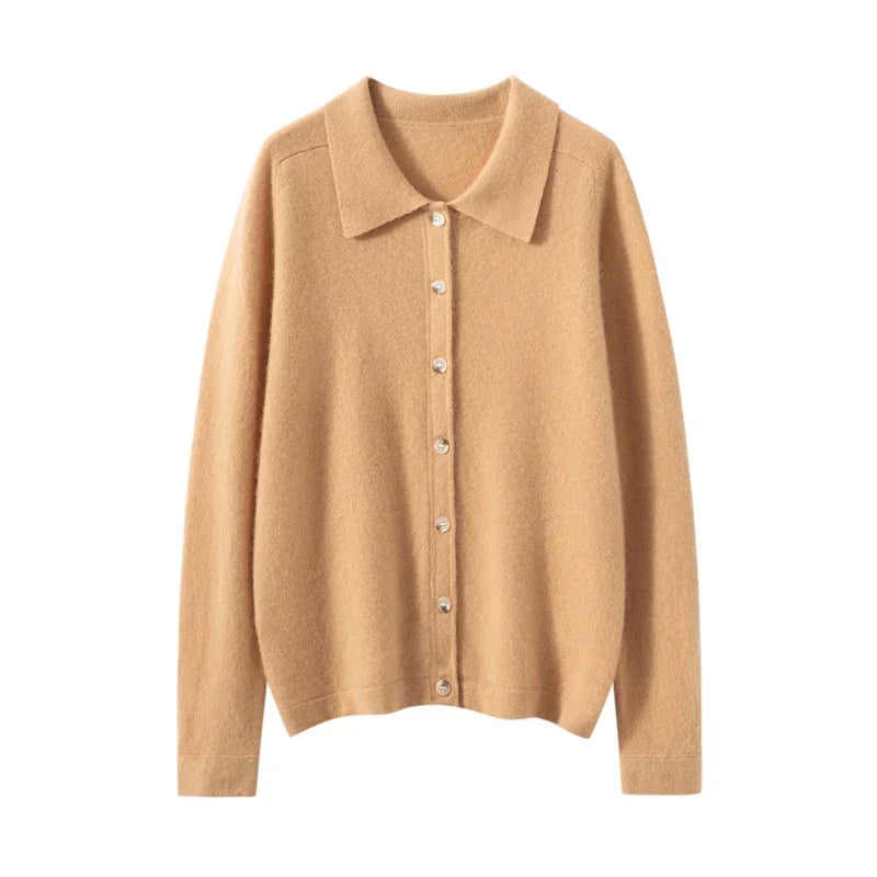 Elise Polo Cashmere Cardigan