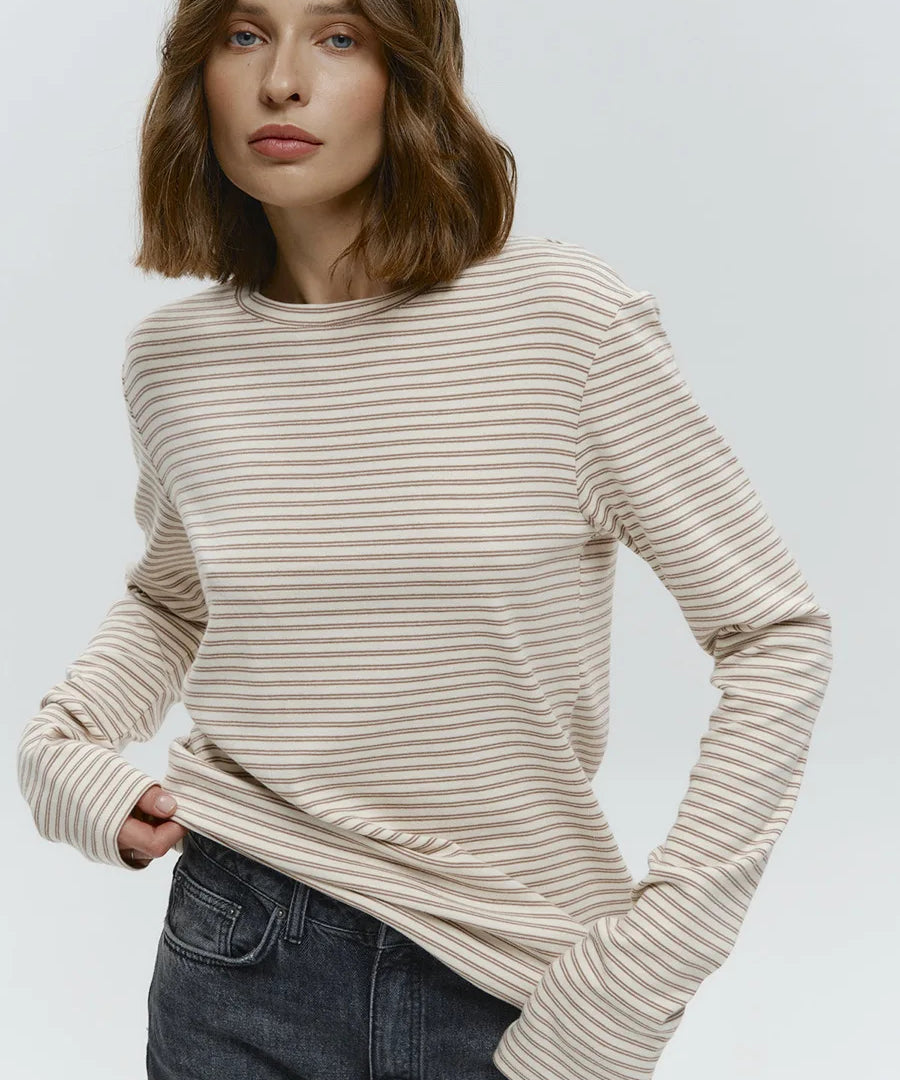 Linden Stripe Top with Long Sleeves