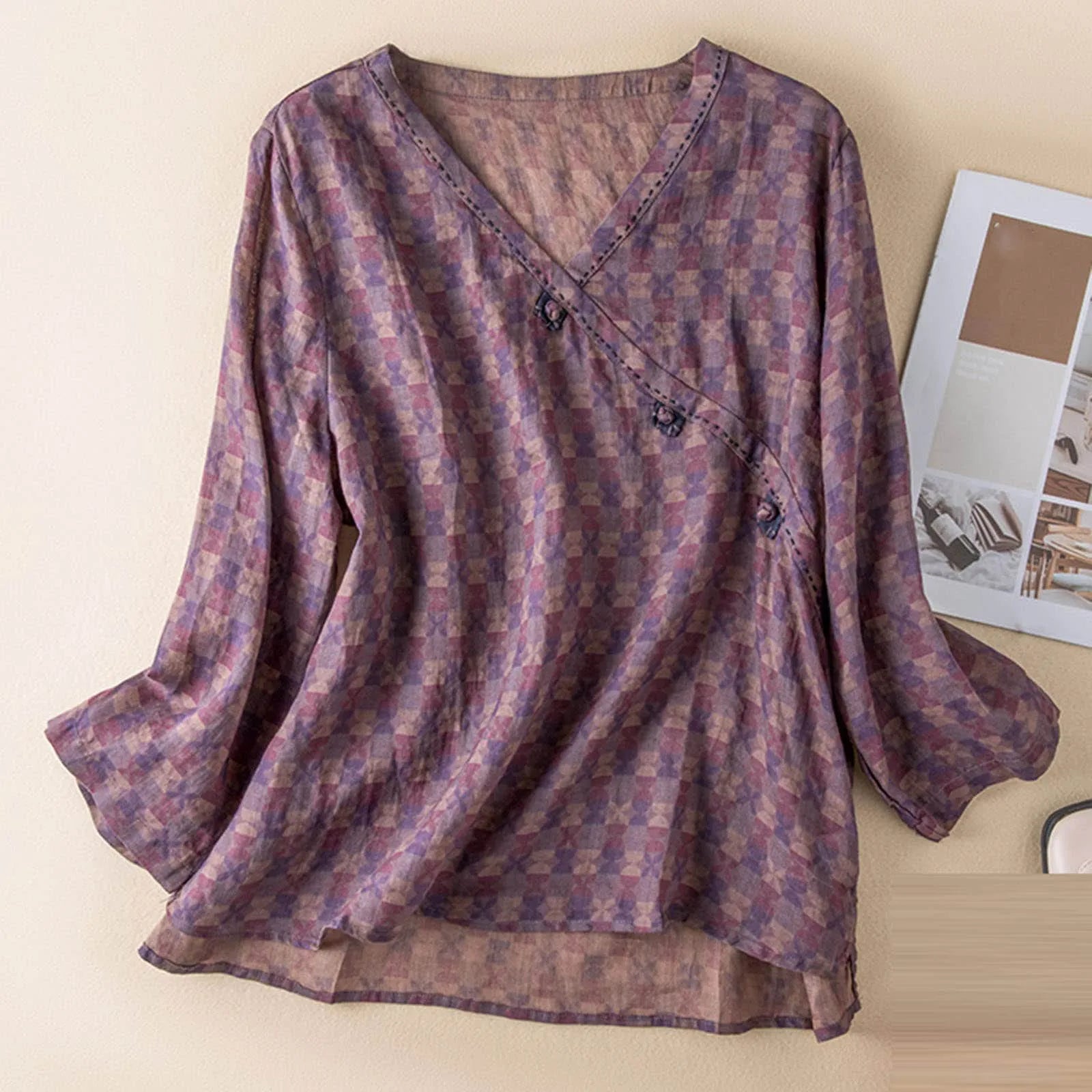Kaien Crosswrap Blouse