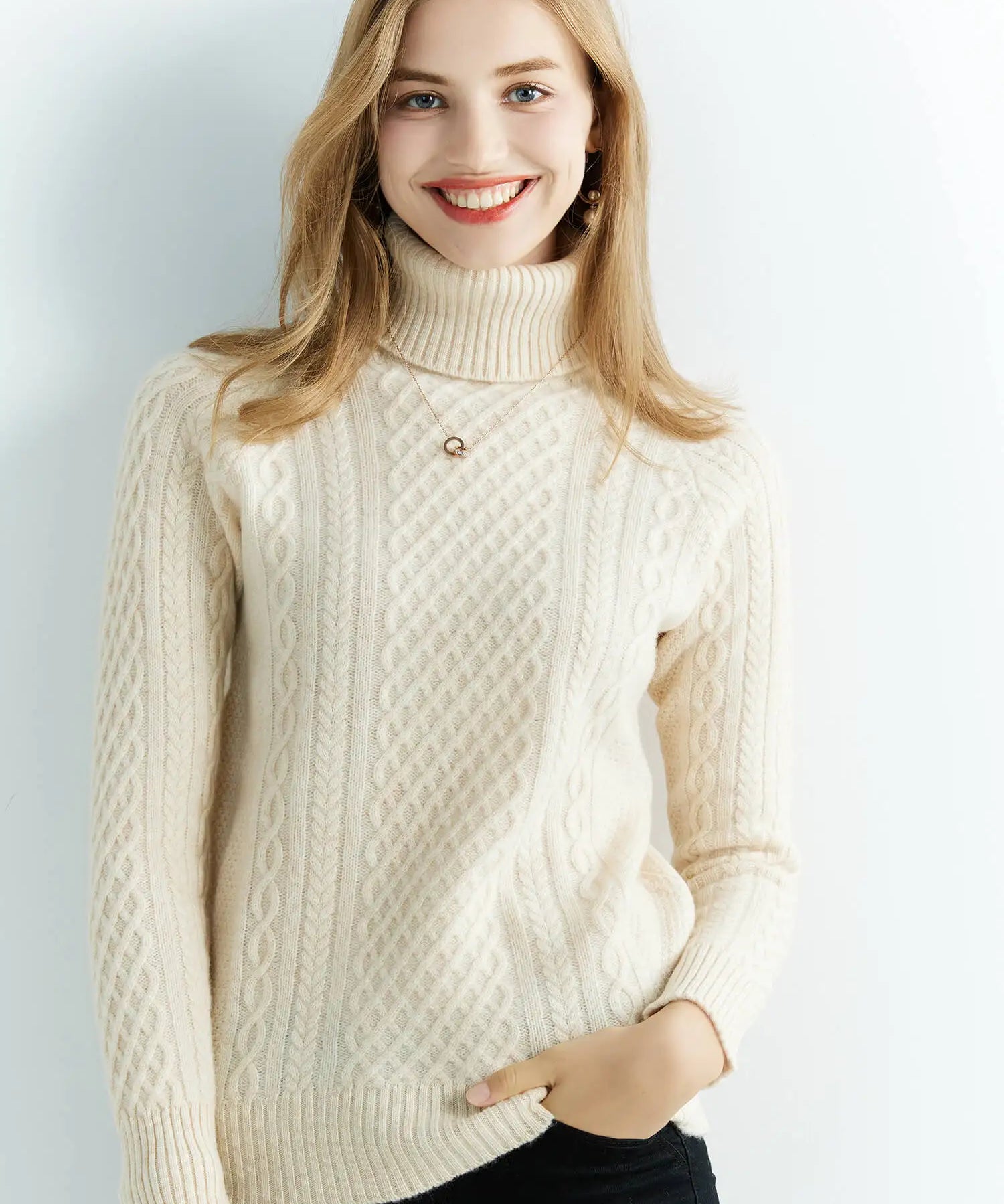 Nordic Cable-Knit Classic Sweater