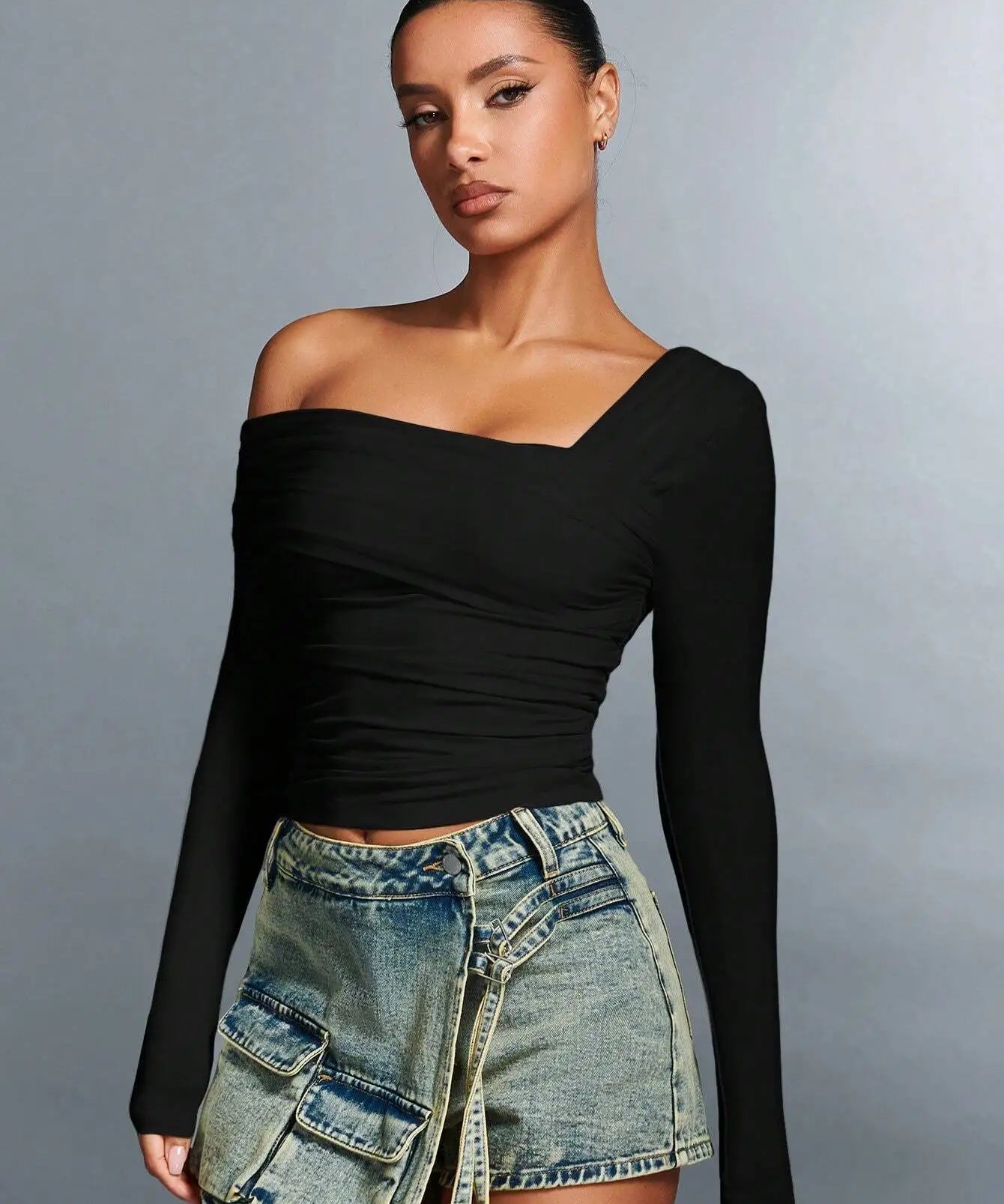 Clara Monroe One-Shoulder Top