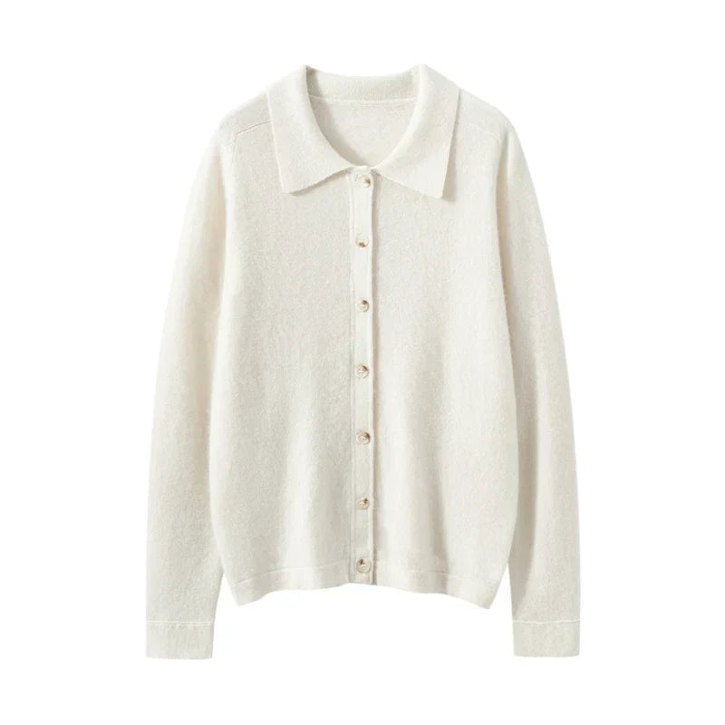 Elise Polo Cashmere Cardigan