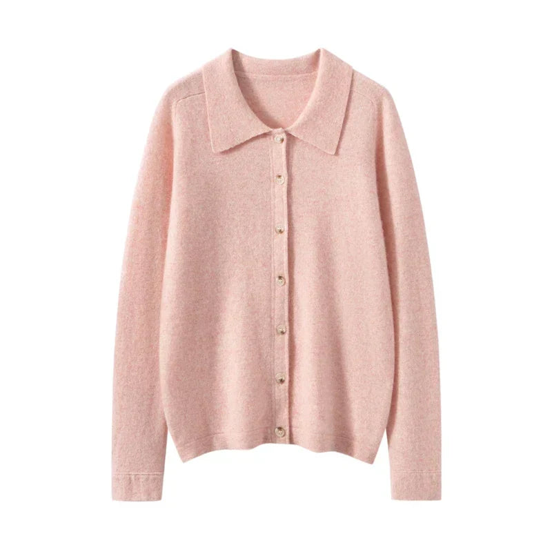 Elise Polo Cashmere Cardigan