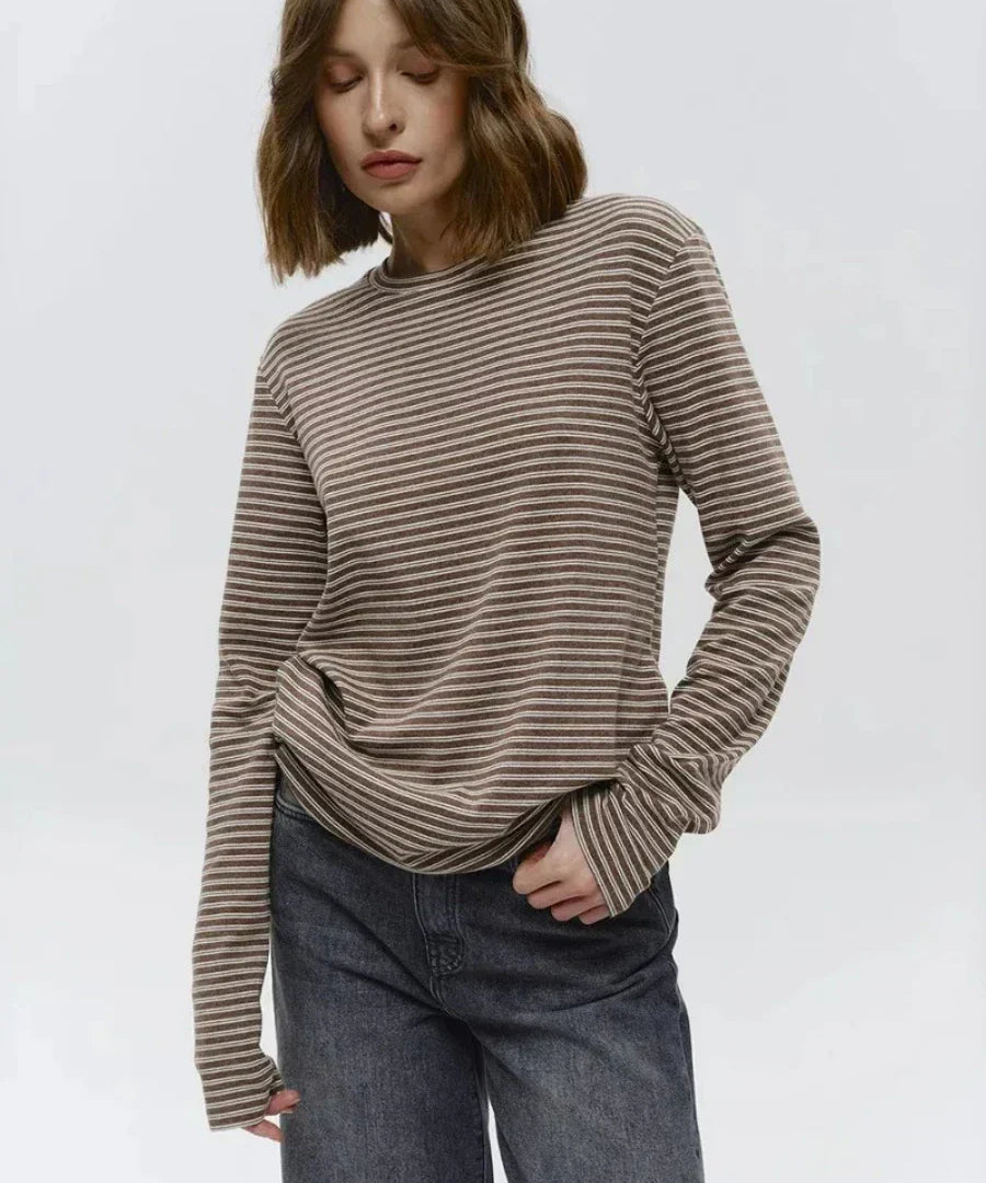 Linden Stripe Top with Long Sleeves