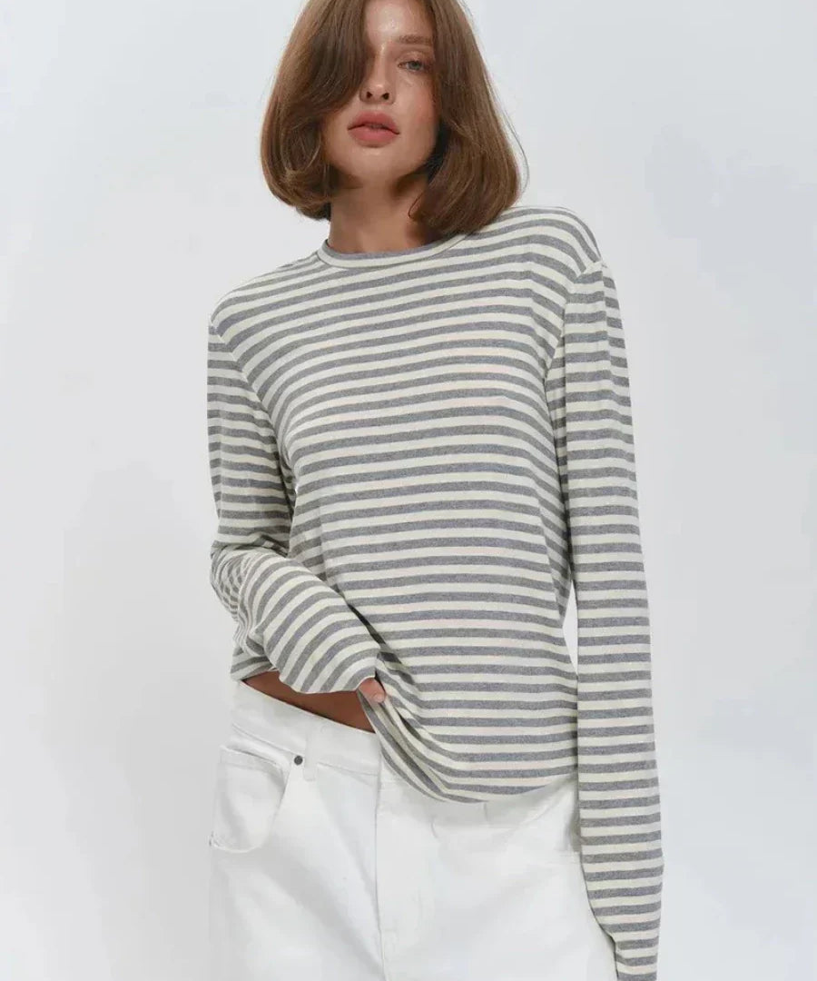 Linden Stripe Top with Long Sleeves