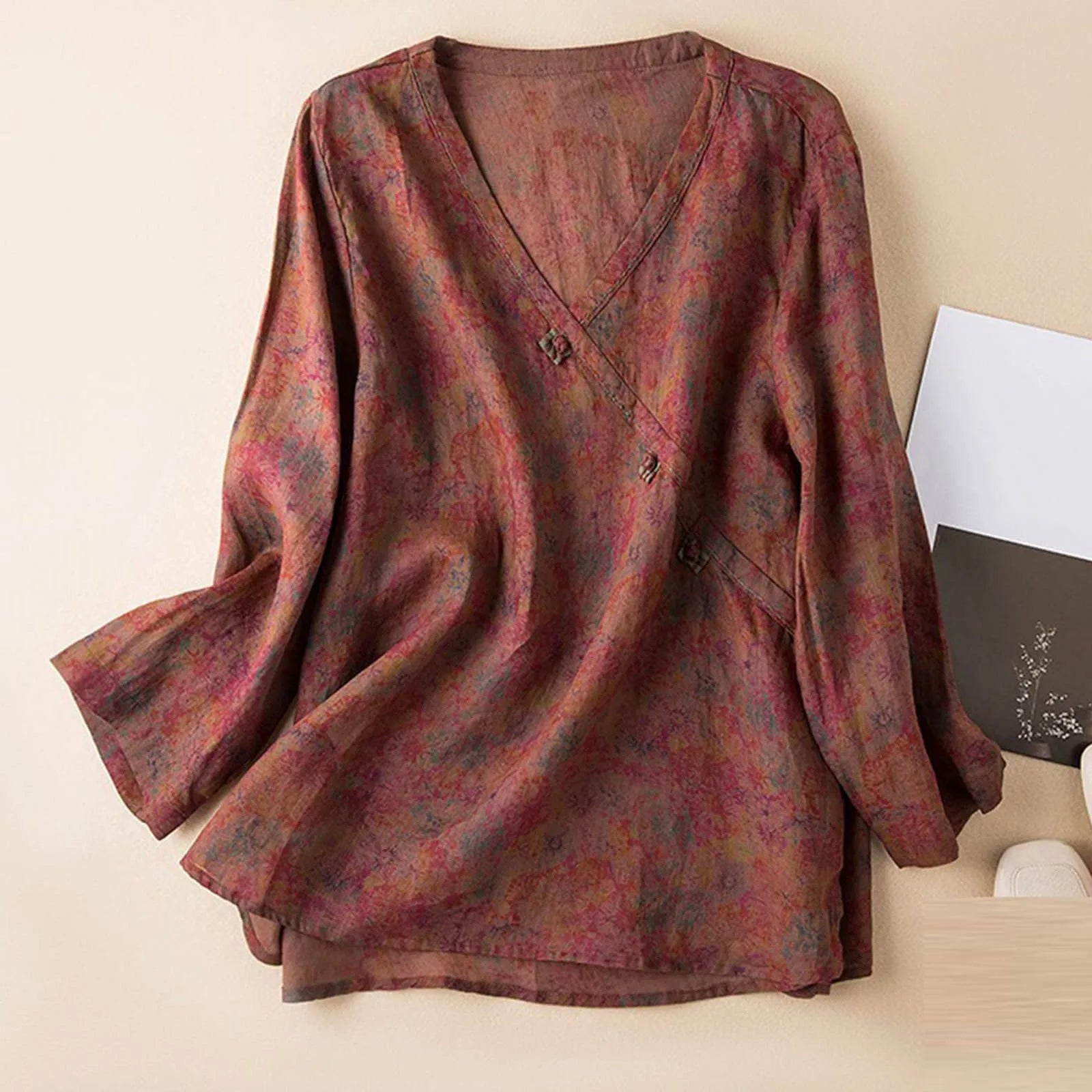 Kaien Crosswrap Blouse