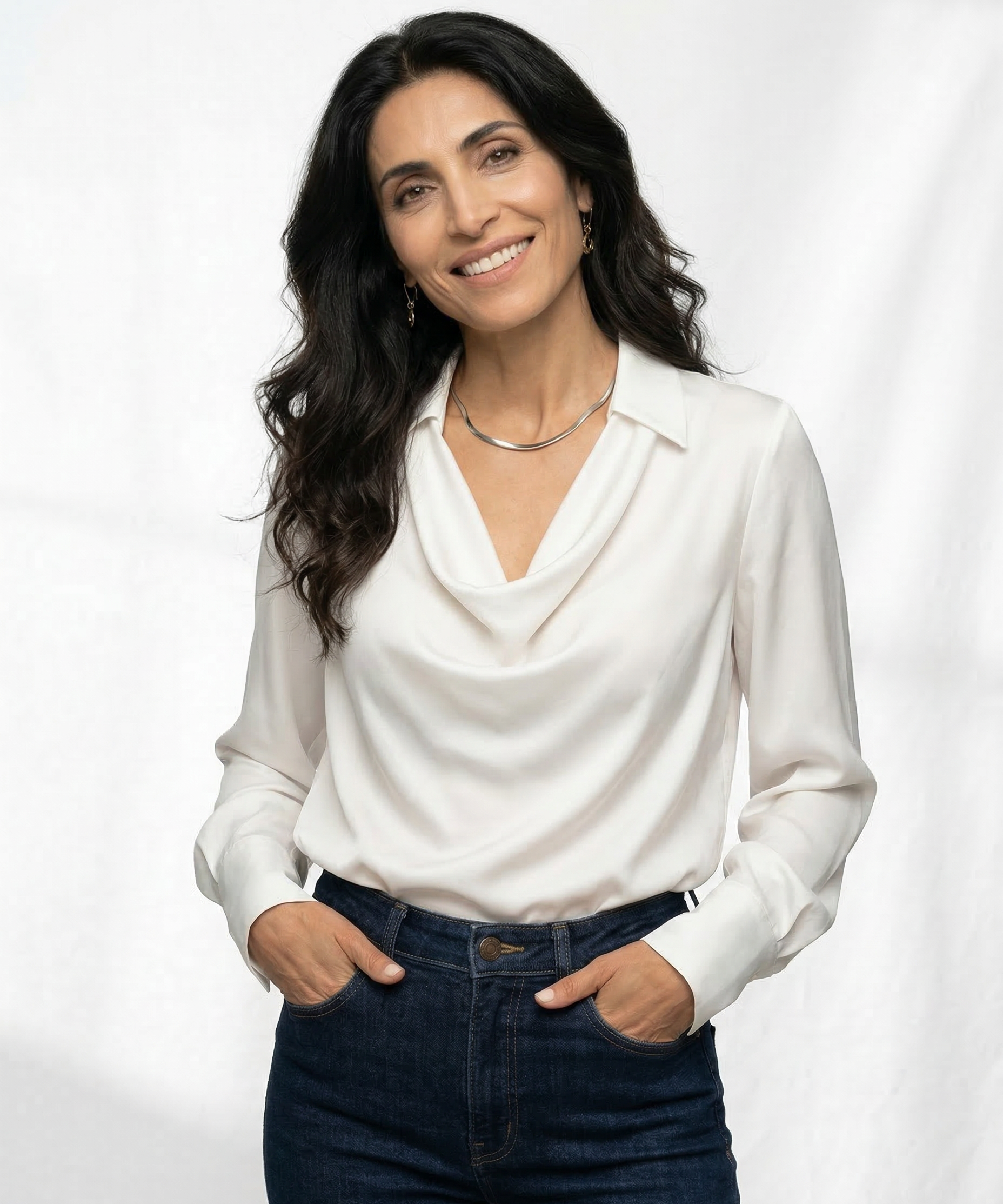 100% Silk Long Sleeve Shirt