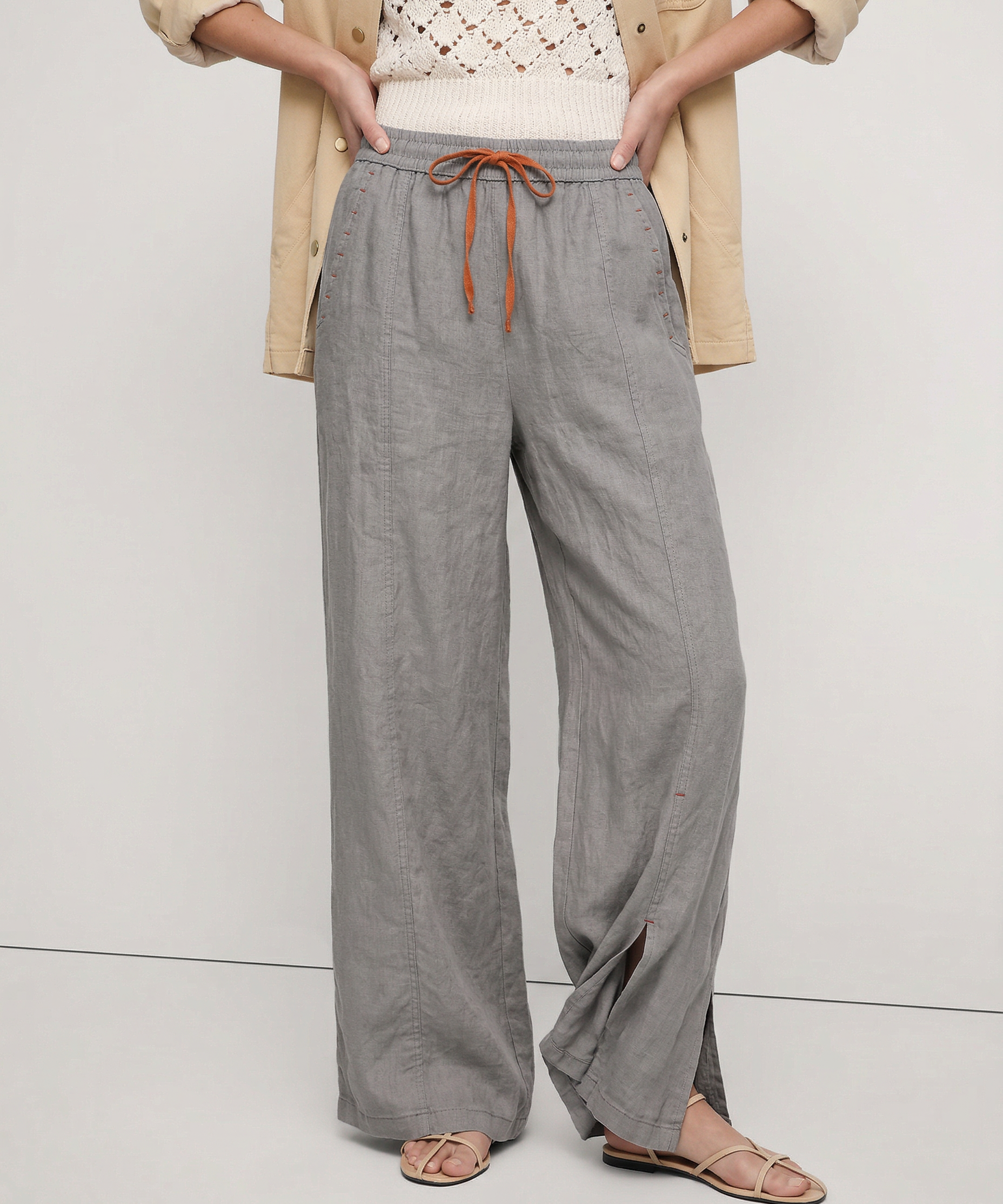 The Drawstring Wide Leg Pant
