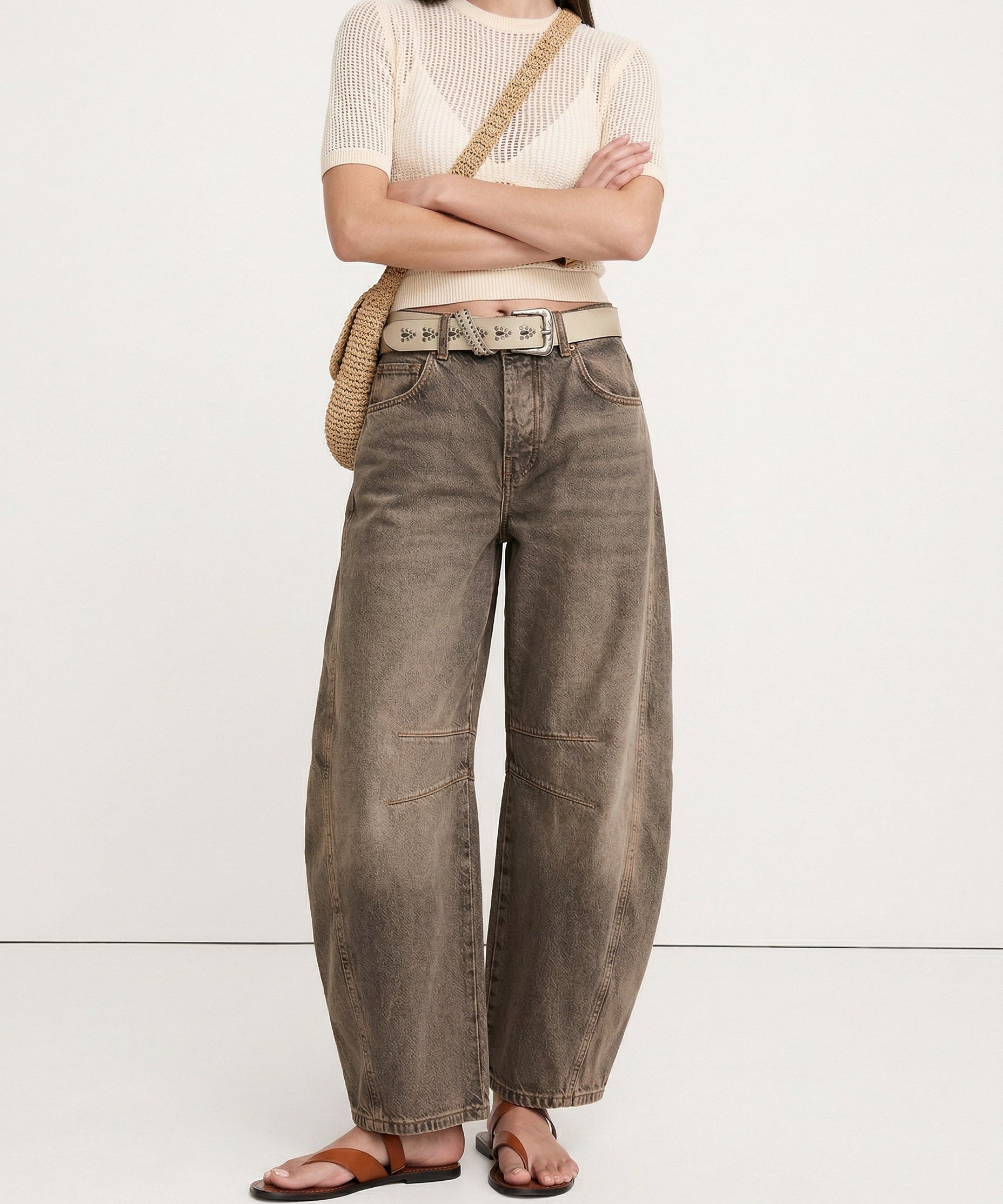 Everly Barrel-Leg Denims
