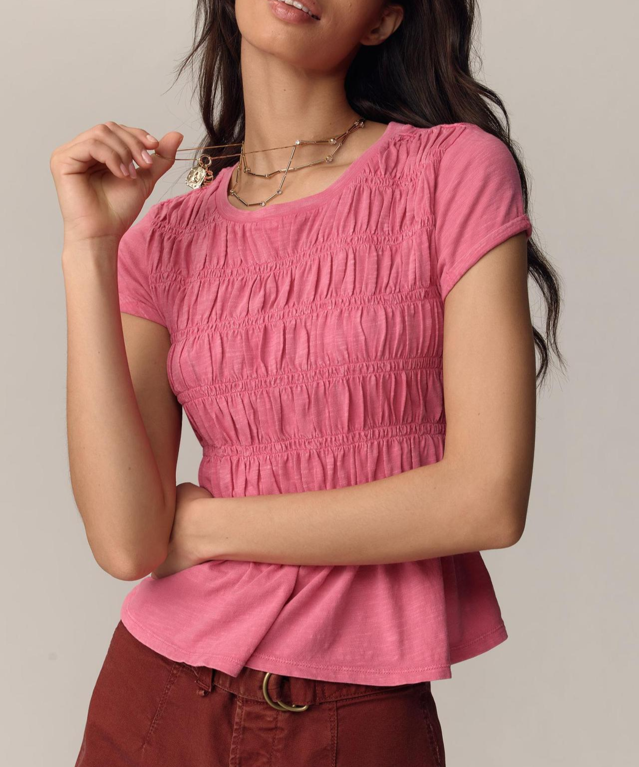 Rita DiCaprio Ruffle Top